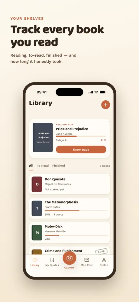 Milo bookshelf